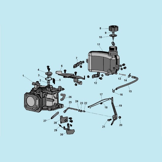 Картер и топливный бак Champion LM4627 до 2019г.